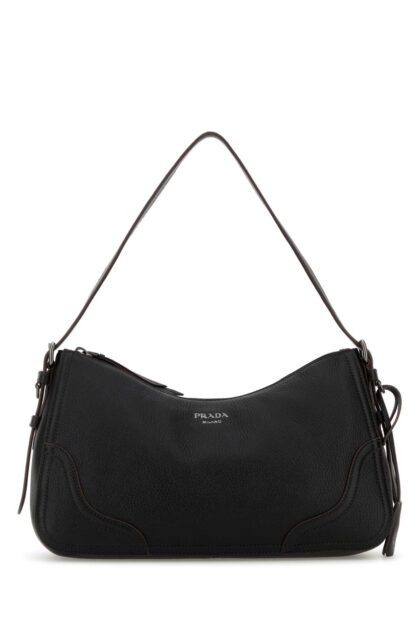 Prada Black Leather Shoulder Bag