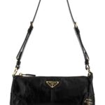 Prada Black Leather Shoulder Bag