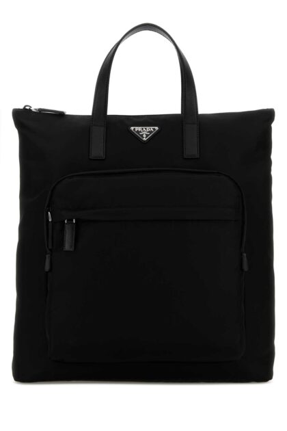 Prada Black Re-nylon Shopping Bag