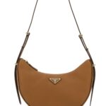 Prada Camel Leather Shoulder Bag