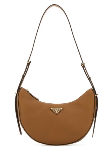 Prada Camel Leather Shoulder Bag