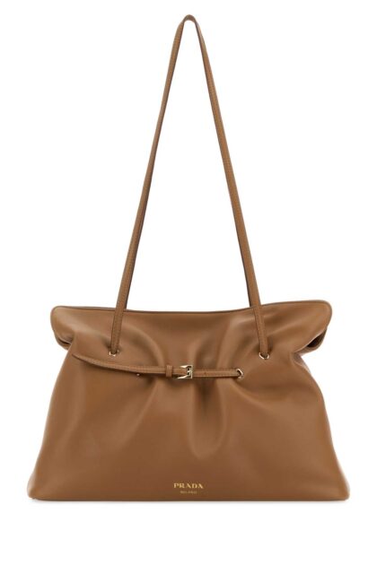 Prada Camel Nappa Leather Shoulder Bag