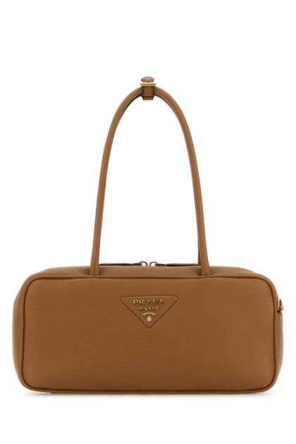 Prada Caramel Leather Shoulder Bag