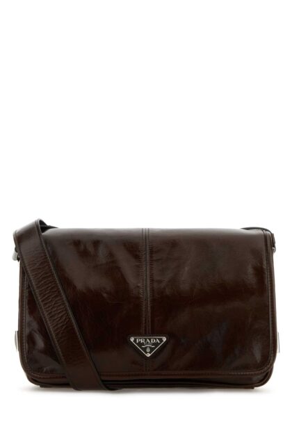 Prada Chocolate Leather Crossbody Bag