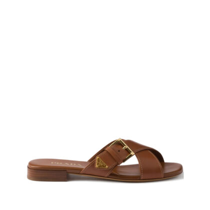 Prada Crisscross Buckle-fastening Sandals