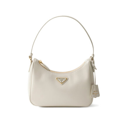 Prada Mini Re-Edition Logo-plaque Shoulder Bag