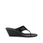 Prada Patent-leather Wedge Sandals