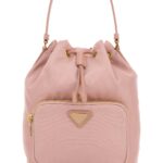 Prada Pink Re-nylon Duet Bucket Bag