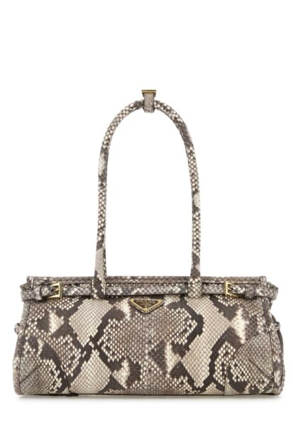 Prada Printed Leather Medium Bonnie Shoulder Bag