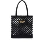Prada Woven Crochet Tote Bag