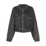 R13 Chain-embellished Denim Jacket