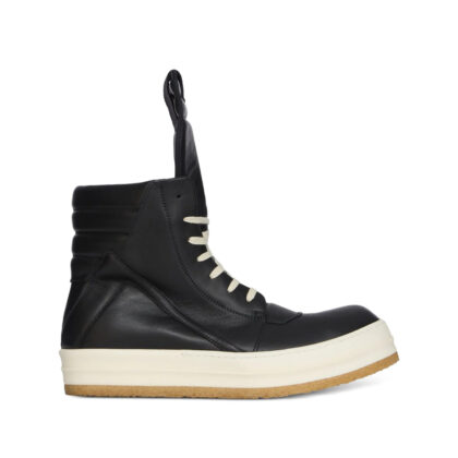 Rick Owens Geobasket Padded Leather High-top Sneakers