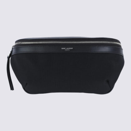 Saint Laurent Black Leather Belt Bag