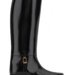 Saint Laurent Black Leather Julia Boots