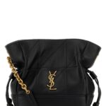Saint Laurent Black Leather Mini Jamie Bucket Bag