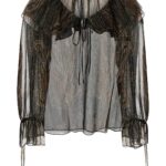 Saint Laurent Printed Silk Blend Blouse