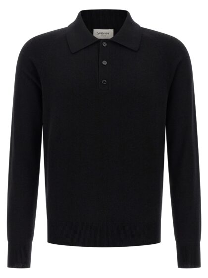 Saint Laurent Wool Polo Shirt