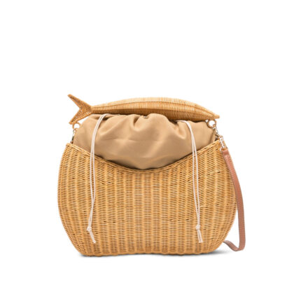 Serpui Fish Wicker Tote Bag