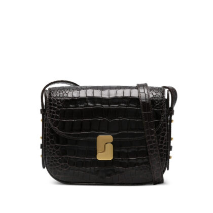 Soeur Mini Embossed-leather Shoulder Bag