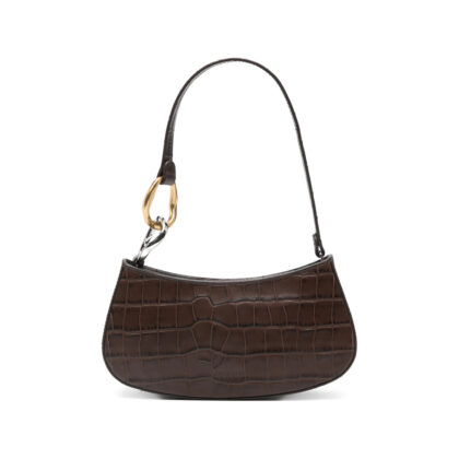 Staud Ollie Crocodile-effect Shoulder Bag