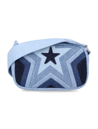 Stella Mccartney Kids Star Motif Denim Crossbody Bag