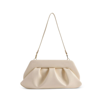 The-moirè Bios Ruched-effect Clutch Bag