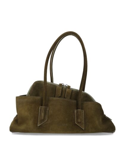 The Attico Suede Leather Asymmetric La Passeggiata Tote Bag