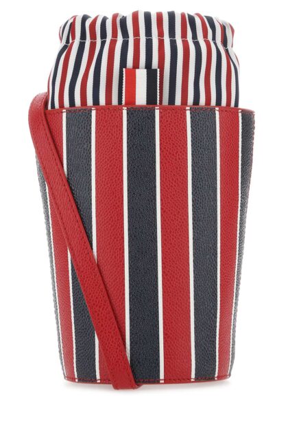 Thom Browne Printed Leather Mini Bucket Bag