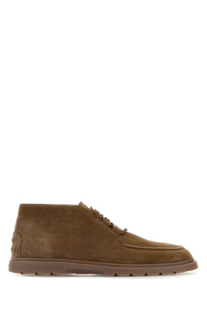 Tod's Mud Suede Lace-up Shoes