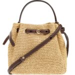Tory Burch Romy Straw Bucket Bag
