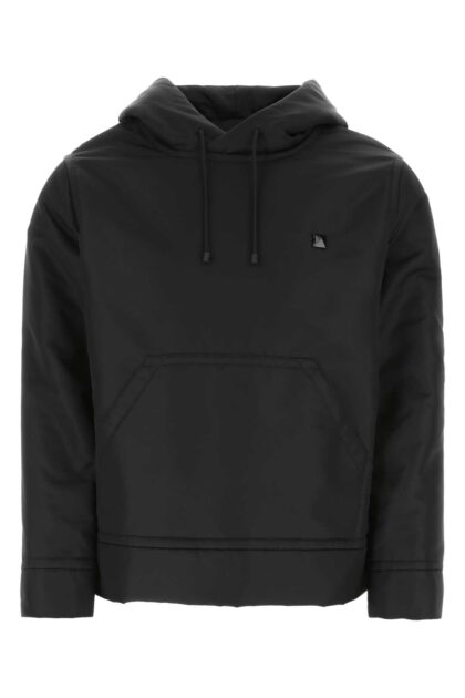 Valentino Garavani Black Nylon Sweatshirt