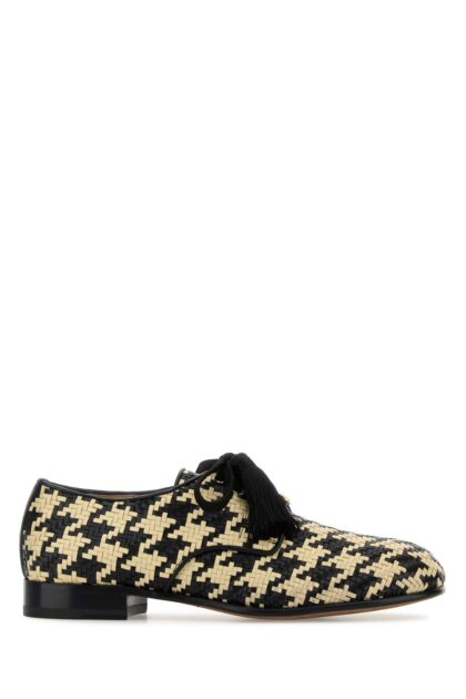 Valentino Garavani Two-tone Leather Vlogo Signature Lace-up Shoes