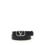 Valentino Garavani Vlogo Singature Leather Belt