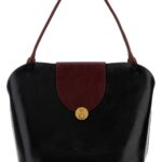 Versace Black Leather Shopping Bag