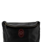 Versace Black Nappa Leather Crossbody Bag