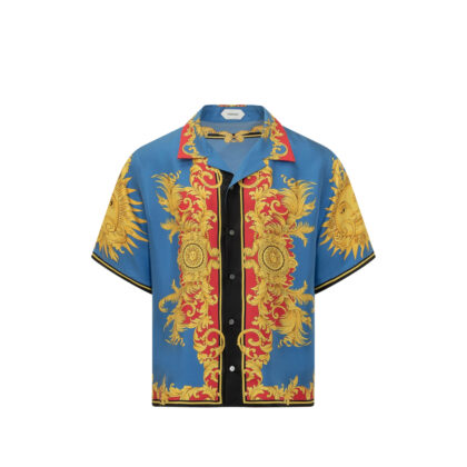 Versace Collared Print Shirt