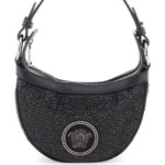 Versace Crystal Repeat Mini Hobo Bag