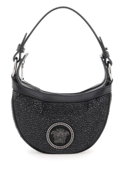 Versace Crystal Repeat Mini Hobo Bag