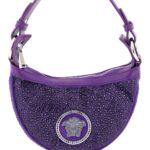 Versace Mini Hobo Bag With Crystals