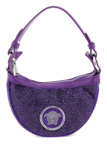 Versace Mini Hobo Bag With Crystals