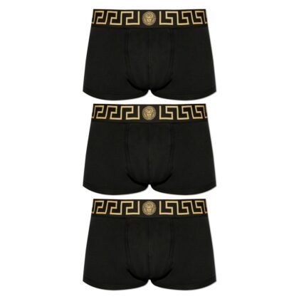 Versace Underwear Greca Border Boxers (pack Of Three)