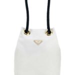 White Re-nylon Prada Mariner Bucket Bag