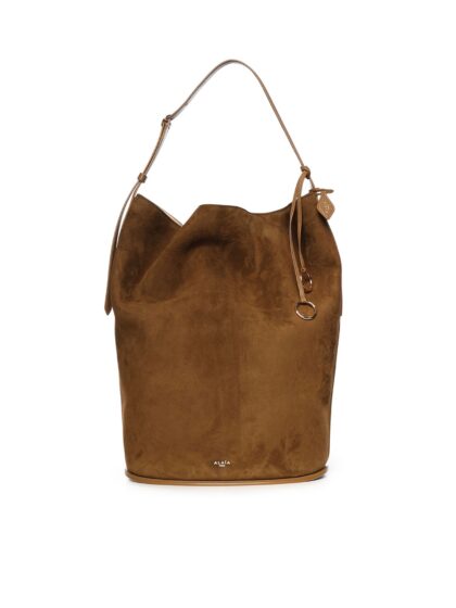 Alaia Large Suede Bucket Bag