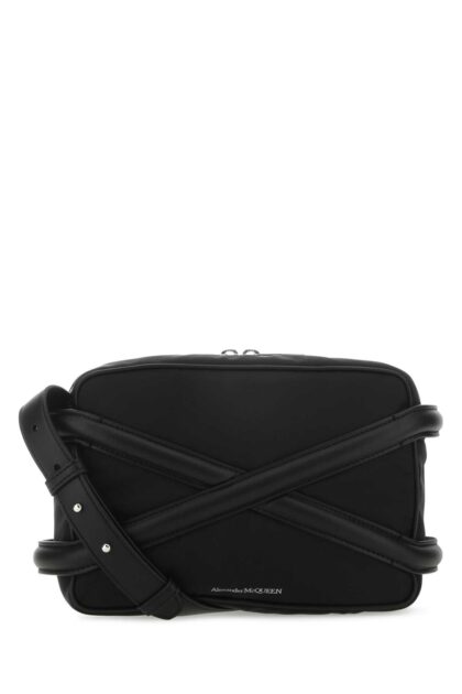 Alexander McQueen Black Nylon Harness Crossbody Bag 1000 Borse A Tracolla - Men