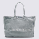 Anine Bing Blue Denim Leo Tote Bag