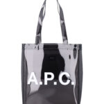 A. P.C. Lou glossy PVC tote bag Anthracite Thermoplastic Polyurethane - Unisex