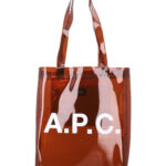 A. P.C. Lou glossy PVC tote bag Dark Brown Thermoplastic Polyurethane - Unisex
