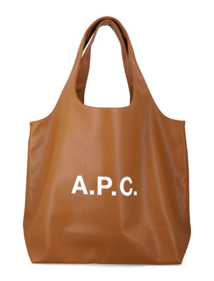 A. P.C. Ninon tote bag with logo Camel Polyurethane - Unisex