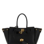 Balenciaga Black Leather Carry All Bel Air Shopping Bag