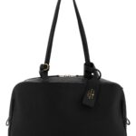 Balenciaga Black Leather Medium Carrie Shoulder Bag